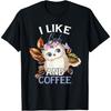 I Like Birds And Coffee Funny Bird Coffee Theme T-Shirt