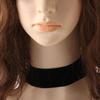 Adjustable Elegant Classic Retro Velvet Necklace Gothic Black Ribbon Choker Fashionable Women Party Jewelry Delicate Neck