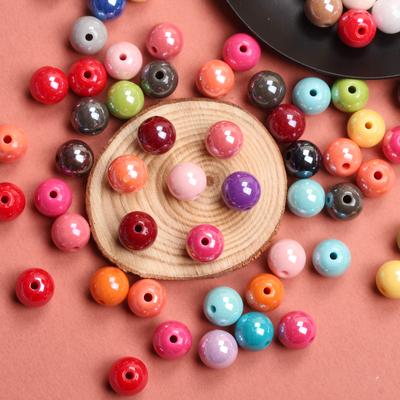 DIY Akril Laza Gyöngy Medál Nyaklánc Karkötő Nagykereskedelmi Fényes 20 db 10 mm Ékszerkészítés