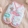 Pet Dog Cat Warm Fleece Outfit With 3D Ears Winter Coat Small Pets