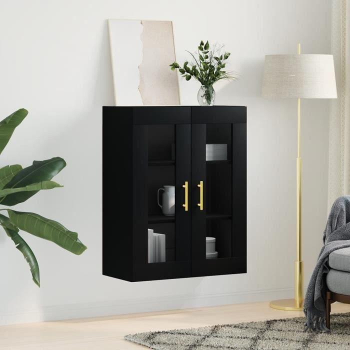 VidaXL Armoire murale noir 69,5x34x90 cm 828469