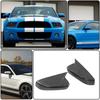 LF+RH For Ford Mustang 2010-2014 OX Style Side Mirror Cover Caps Carbon Black