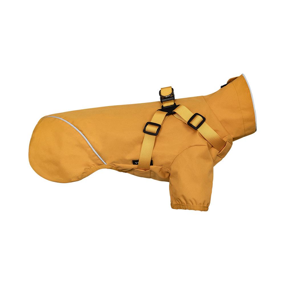 

Dog raincoat Small and medium-sized dog spring and summer integrated chest and back reflective poncho Pet supplies S оранжевый