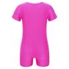 Copii Băieți Fete Mâneci scurte Culoare uni Stretchy Balet Dans Gimnastică Tricou Salopetă