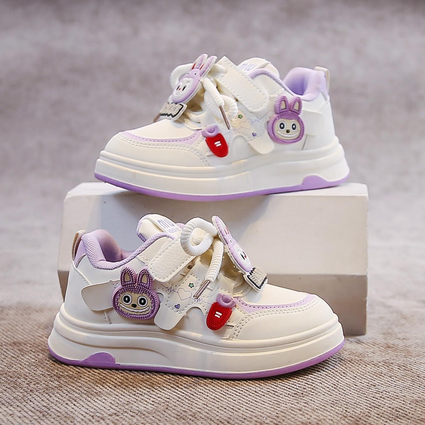 

Children s cartoon sports shoes girls board shoes spring and autumn 2025 new fashion girls casual shoes student white shoes tide 32-37 yards, 6 pairs in one hand лавандовый
