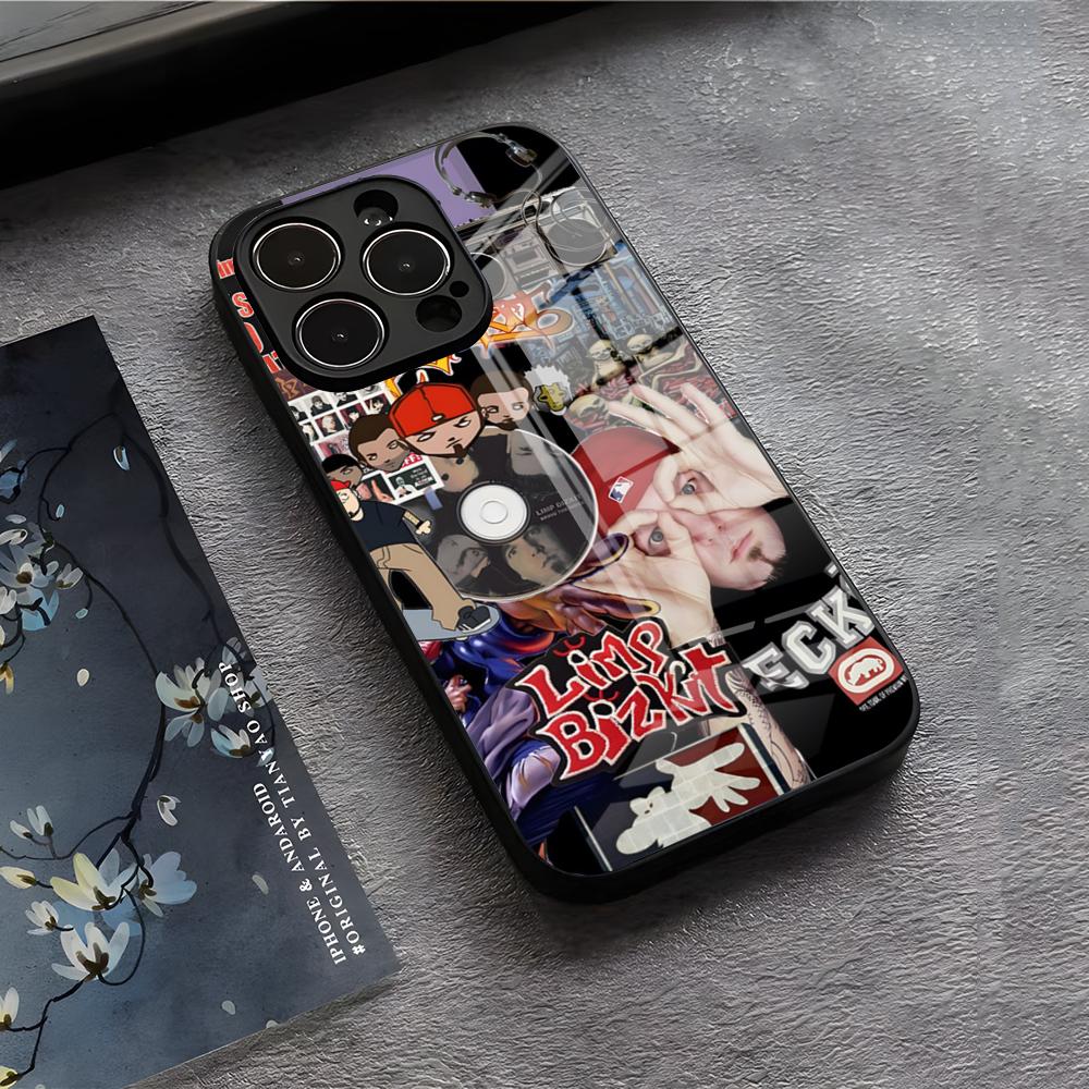 Rock Band L-Limp Bizkit Phone Case For IPhone 17 Air 16 E Pro Max 15 14 13 Mini 12 Pro 11 Max Plus Black Glass Cover