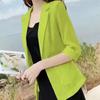 Leichter Damen-Leinenblazer: 2025 Koreanischer Stil, Professionell, Kurz, Vielseitige Sommer-Sonnenschutzjacke