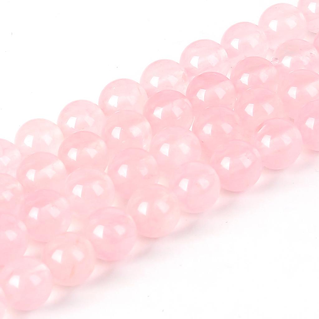 Natural Stone Pink Quartz Amethyst Turquoise Agates Round Loose Beads For Jewelry Making Bracelets DIY Accessories Natural Beads