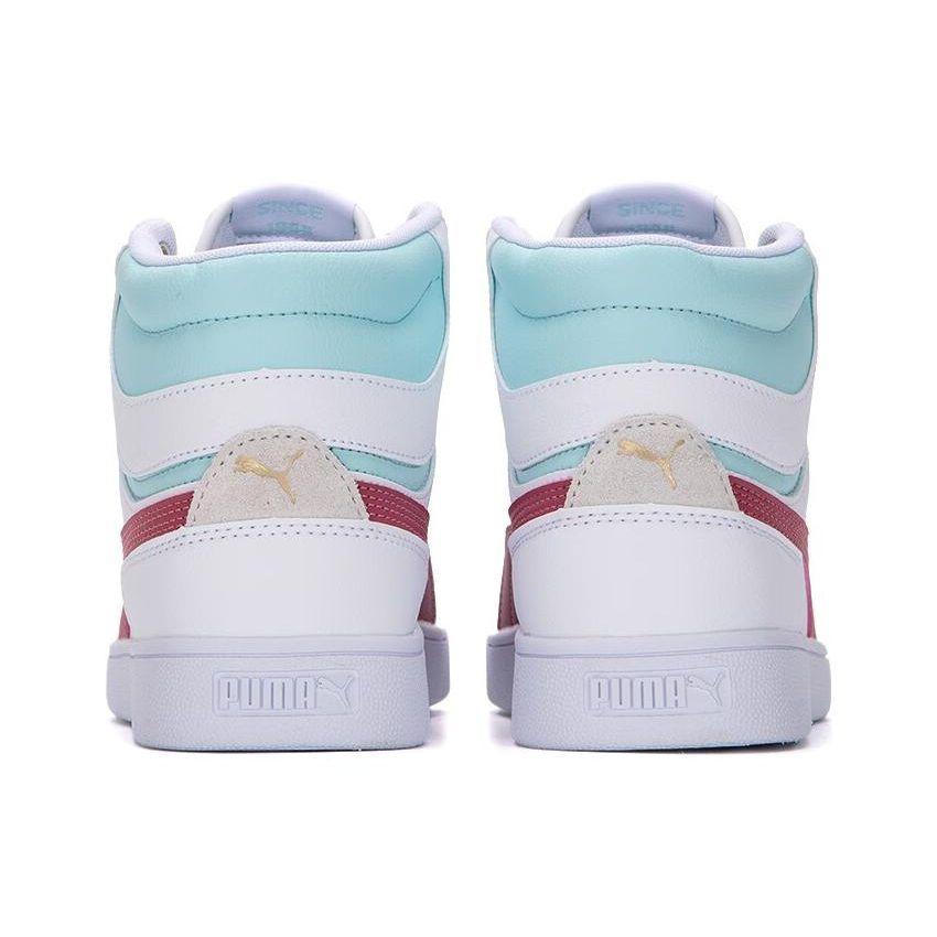 Puma Pantofi sport unisex Shuffle Mid White Dusty Orchid Light-Aqua Team-Gold 380748-11