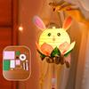 DIY Rabbit Festival Lanterns Kit LED Handmade Lamp Material Package Mid-Autumn Festival Hanging Lamps Parent-Child Crafts Making Tools