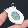 Daughters Day Deal 925 Silver Oval Natural Ruby Fuchsite Birthday Unique Pendant