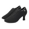 Women's Dance Party Performance High Heels Latin Modern Jazz Lace Up Dance Shoes Teacher Practice Dance Shoes Breathable and Comfortable