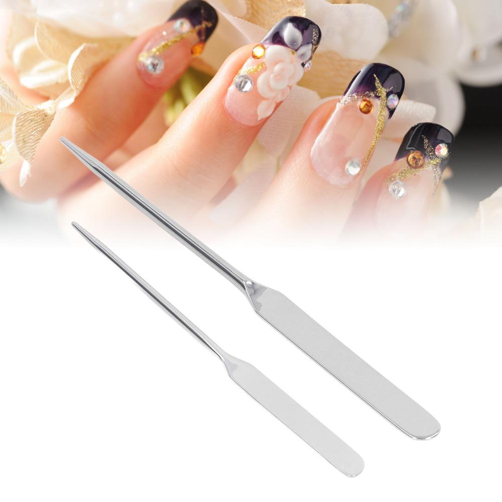 2pcs Set Double Ended Foundation Stirrer Stick Cosmetic Foundation Spatula For Foundation Mixing
