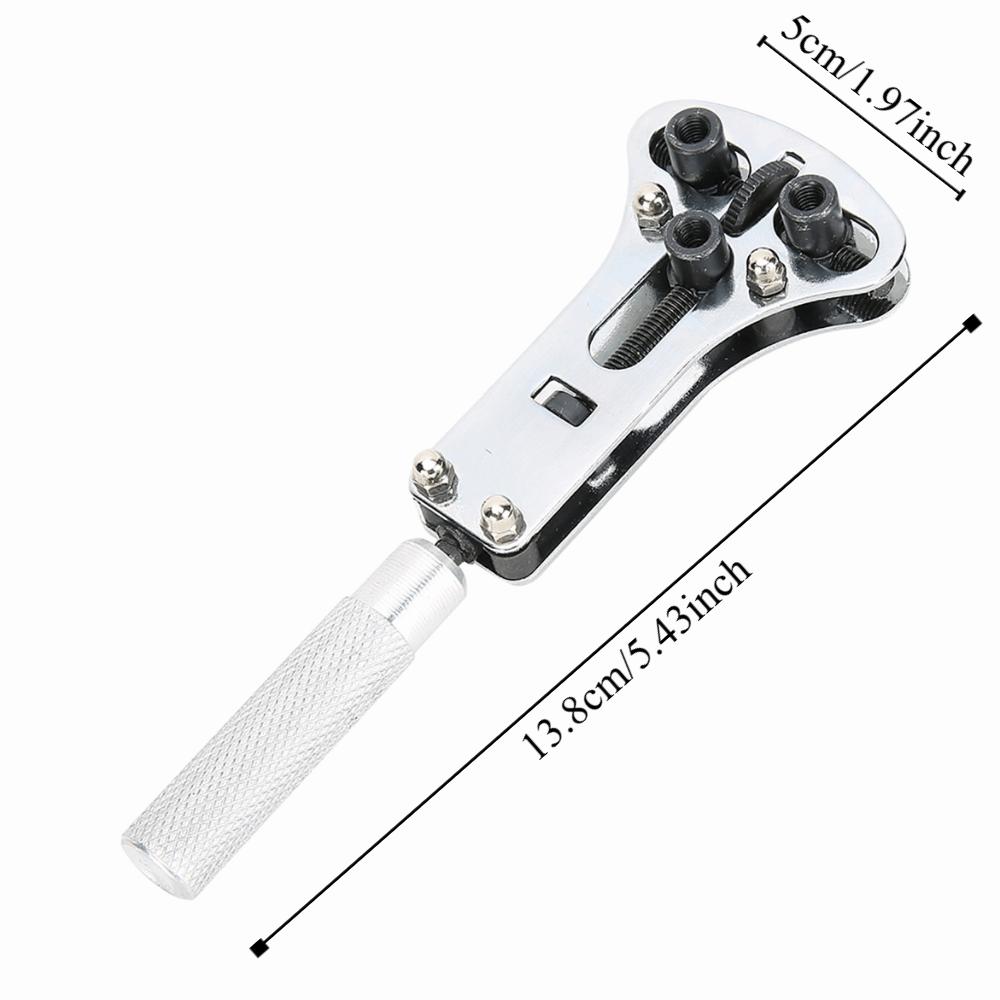 Adjustable Design Watch Screw Back Case Wrench Replaceable Parts Stainless Steel Watch Back Case Opener 3 Point Wrench