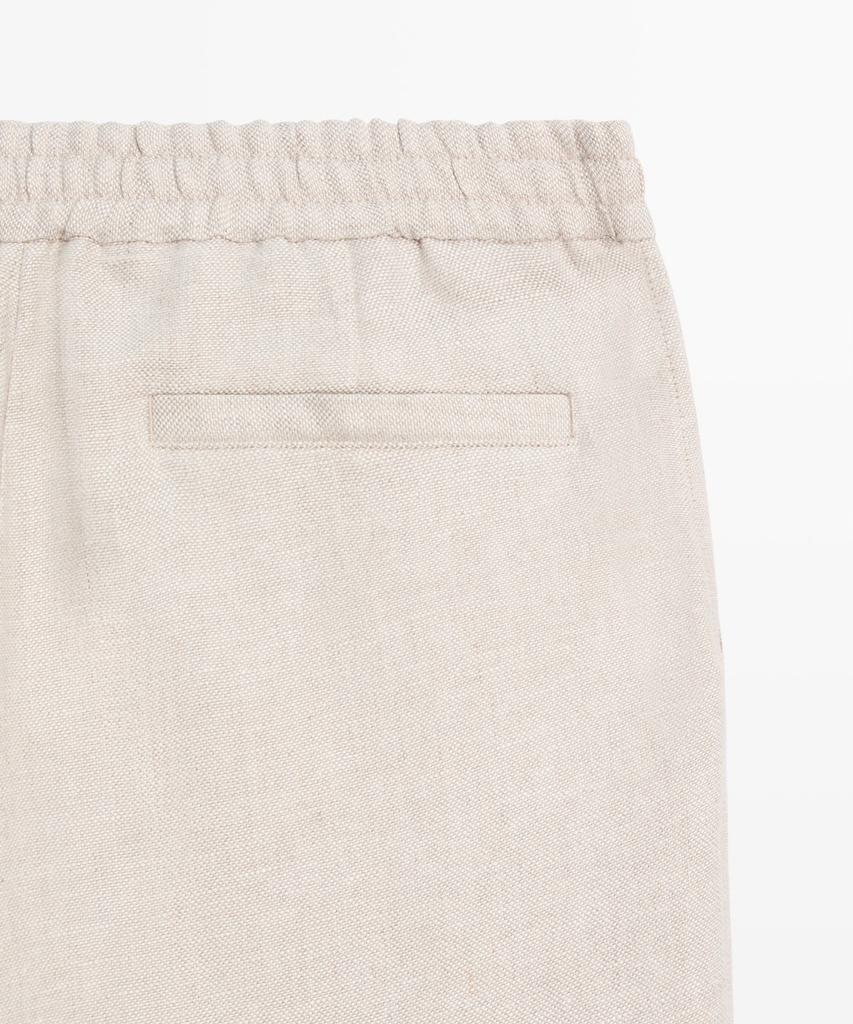 Masimodutti 100% Linen Structure Pants