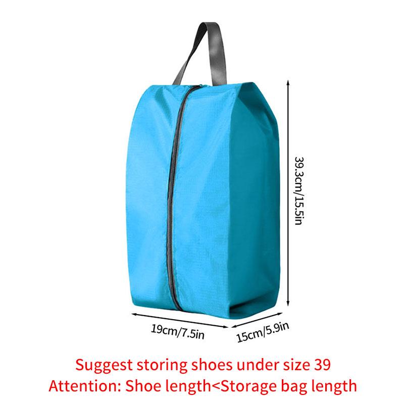 Portable Shoe Storage Bags Travel Shoe Cover Pouch Waterproof Pocket Unisex Zipper Organizer Bag Moistureproof Shoe Storage Pack