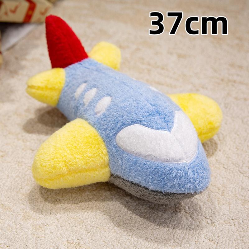 Série Royaume Cartoon Peluches Confortables Peluches Avion Bus Véhicule Maison Fusée Poupée Décoration de Chambre Créative Accessoires de Jeu pour Enfants