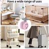 8Pcs Luggage Wheels Protector Rings Silicone Luggage Accessories Wheels Cover For Most Luggage Reduce Noise For Travel Luggage