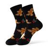 Women's Autumn and Winter Trend Comfortable Breathable Christmas Preppy Style Tube Socks
