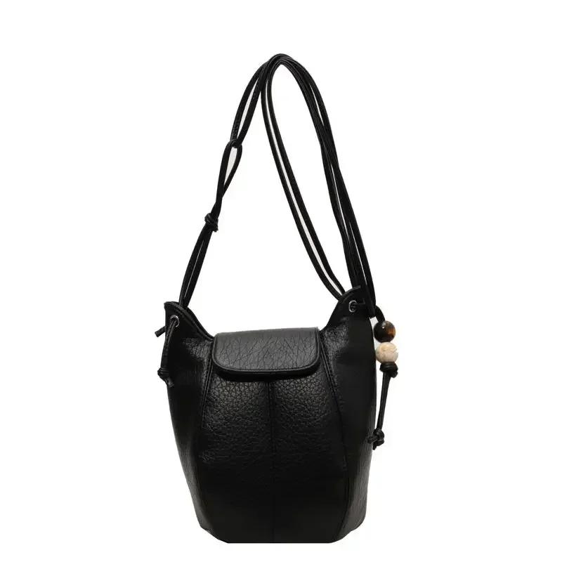 New First Layer Women's Leather Bag Sweet Color Shell Leather Phone Mobile Fashion All Shoulders Crossbody Bag