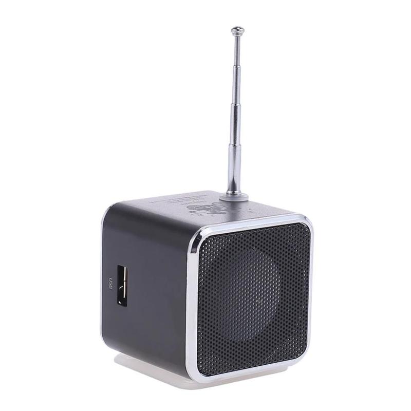 Tragbarer TD-V26 Digitaler Wiederaufladbarer Bluetooth-Lautsprecher Mini-UKW-Radioempfänger LCD-Display Stereo-Lautsprecher Unterstützt SD/TF-Karte