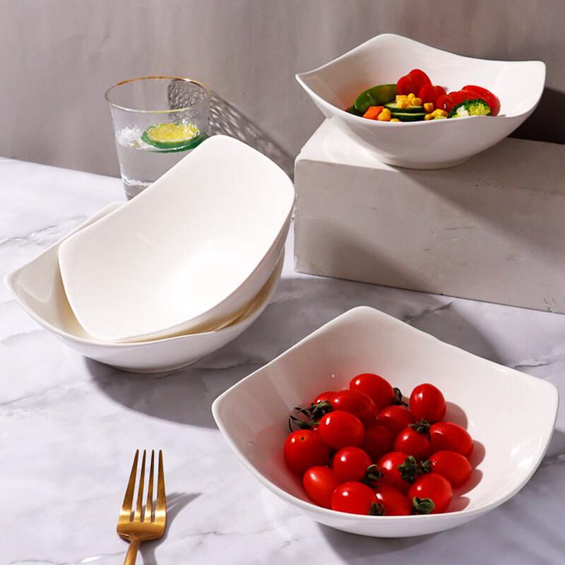 Naijiang Ceramic Square Dinner Plates Set