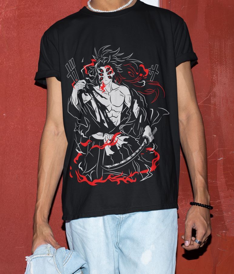 

kukushibo T-Shirt Demon Slayer Horror Manga Anime Gifts Shirt All Size S