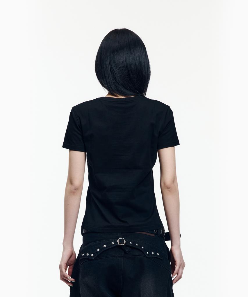 AAKAM Trinity Cross Half Top (Black)
