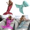 Cozy Mermaid Tail Handmade Crocheted Blanket For Adults And Kids In Soft Acrylic