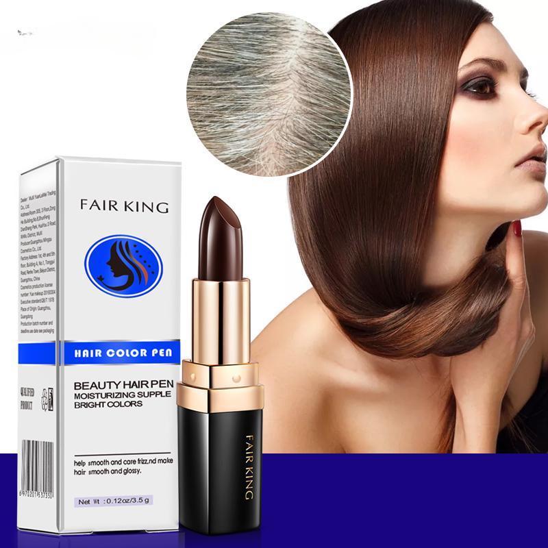One-Time Hair Dye Instant Brown and Black Root Coverage Hair Color Modify Cream Stick Temporary Cover Up White Hair Colour Dye Treatments