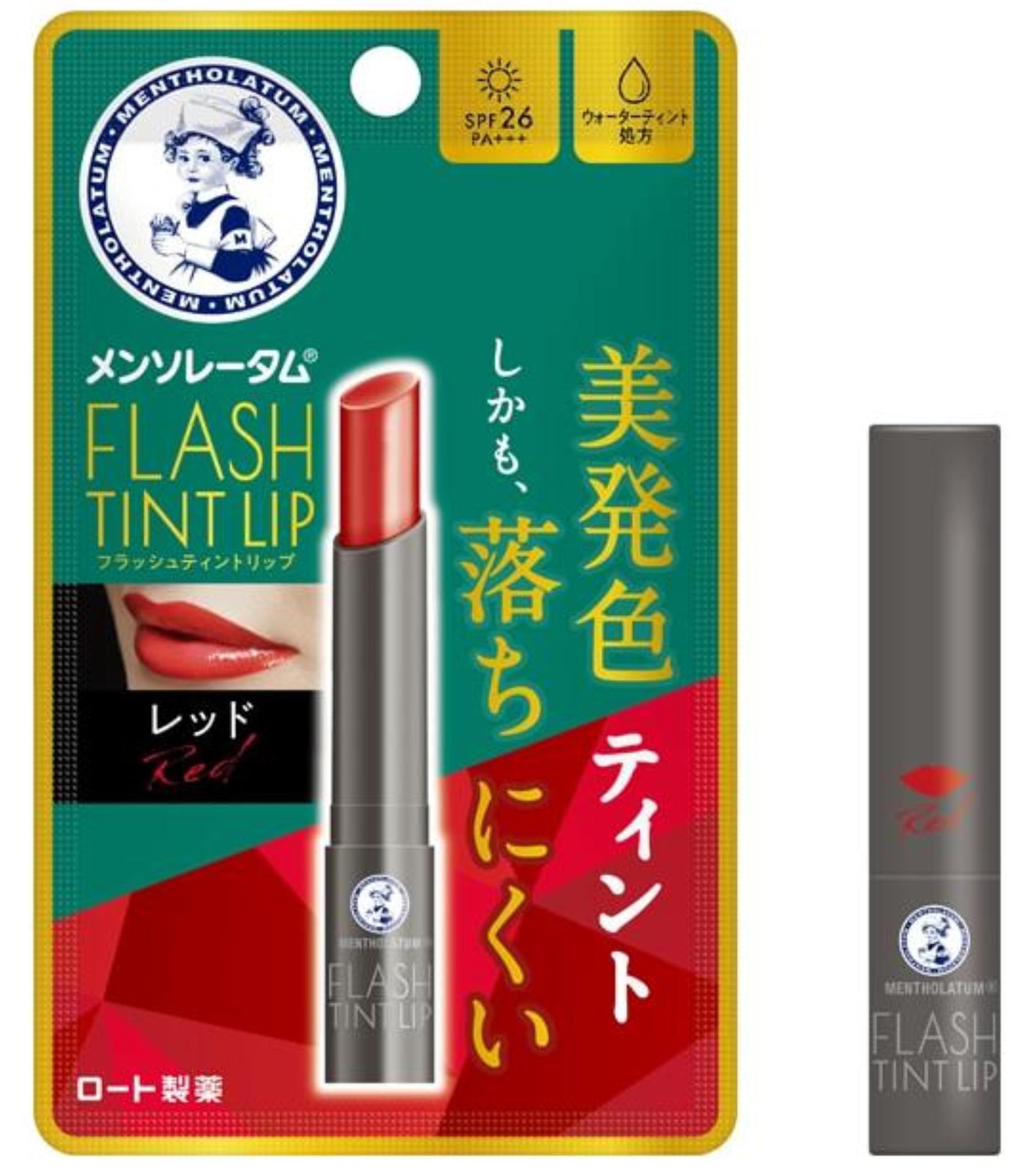 

Mentholatum Flash Tint Lip Lip Makeup Moisturizing Lip Care (Red)