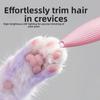Portable Pet Electric Hair Trimmer USB Rechargeable Low Noise Cat Paw Shaver with LED with Clean Brush Electric Dog Hair Remover