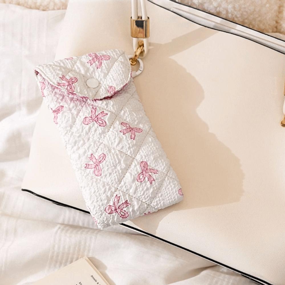 Flower Glasses Storage Bag Portable Sunglasses Eyeglass Bag Retro Sunglasses Pouch  Female