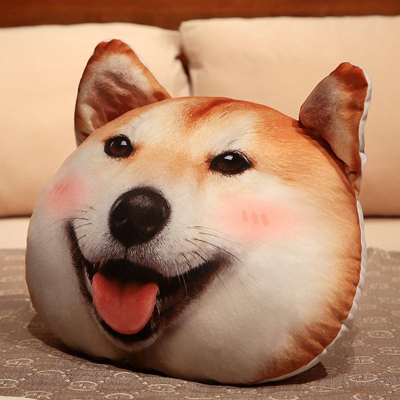 Cartoon Animal Shiba Inu Throw Pillow Blanket Plush Toy Cat Toy Home Sofa Pillow Cushion Doll