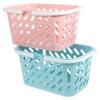 2 Pcs Hand Basket Fruit Storage Small Shower Shopping Basket/carrier Handle Baskets Portable
