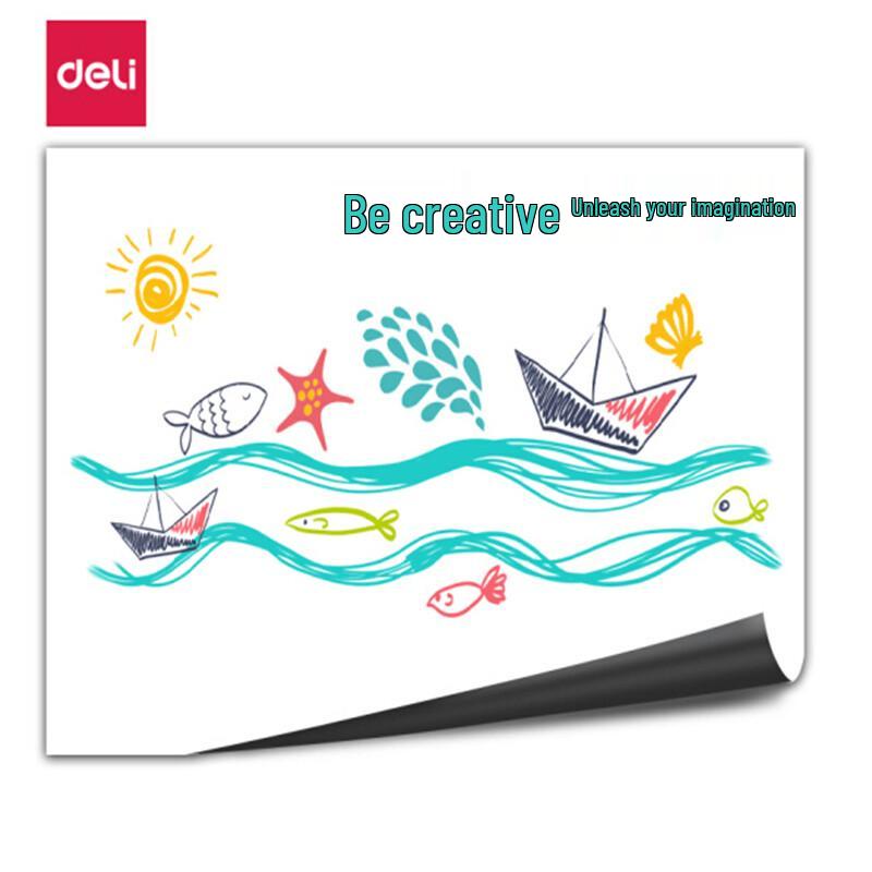 Deli Flexible Magnetic Self-Adhesive Whiteboard