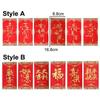 6PCS Chinese Style Chinese Red Envelope Red Pocket Luck Money Bags Money Pocket  Chinese New Year