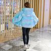 Parkas de Moda para Mujer Chaqueta de Invierno Brillante Acolchada de Algodón y Plumón Abrigo Exterior con Capucha Sólido Chaqueta Femenina Ropa de Nieve