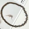 Double Layered Wooden Bracelet with Natural Agate Stone for Men 8mm Round Beads Bangle Multilayered Wristbands