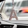 Rhinestone Bow Polymer Clay Car Rearview Mirror Hanging Ornament