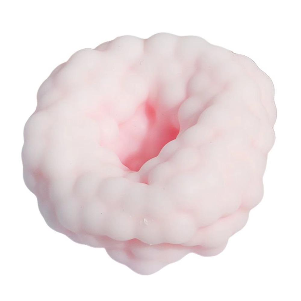 Simulation Crunchy Squeeze Toy Elastic Crunchy Stress Ball Novelty Slow Rebound Toy Kid Gift розовый