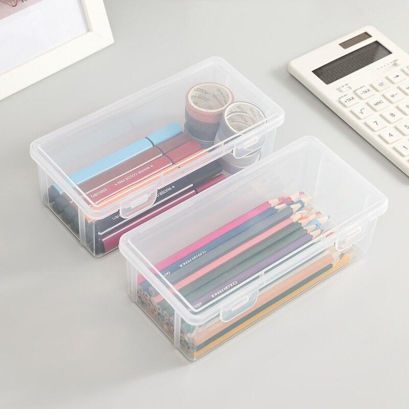 Large Capacity Transparent Stationery Case Pencil Storage Colour Pencil Storage Children's Crayon Painting Sketching Pencil Bag