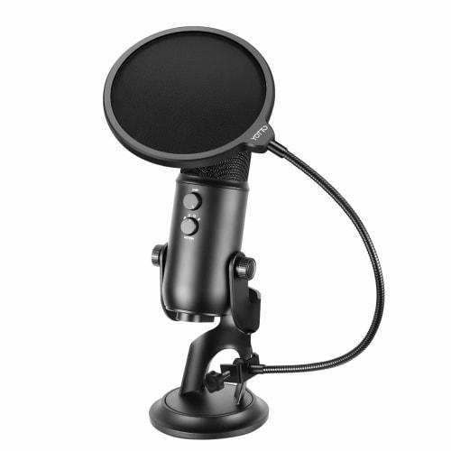 YOTTO Pop Guard Microphone Pop Blocker, 15.5cm Diameter, Double-Layered, Noise-Blocking Net