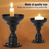 Black Candlestick Holder Taper Candle Mini Dual-Use Candlestick Candle Holder  Wedding Decoration