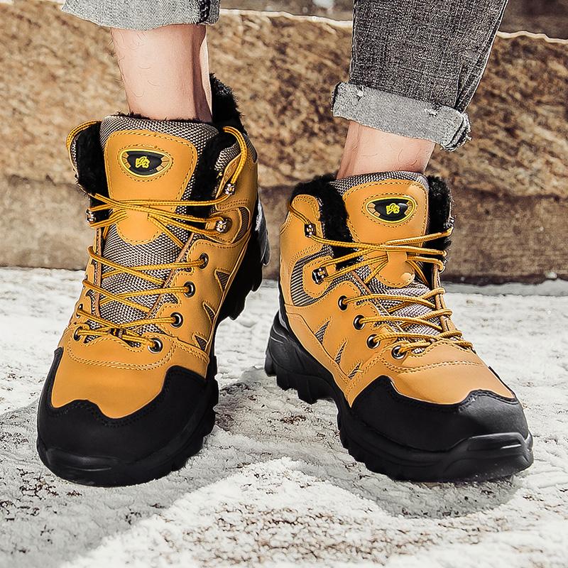 Winter Waterproof Unisex Hiking Shoes Men Outdoor Trekking Shoes Trainers Sports Sneakers Men Mountain Climbing Shoes Hiking Boots