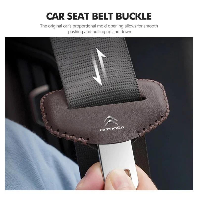 Car Seat Safety Belt Buckle Protective Sleeve Lock Fastener For Citroen C4 C3 C5 C1 C2 C6 VTS C4L DS3 DS4 DS5 Grand Berlingo