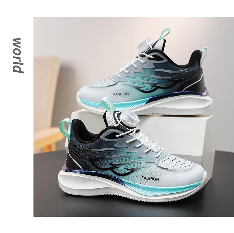 Boys' Autumn Breathable Mesh Non-Slip Running Shoes for Older Children
