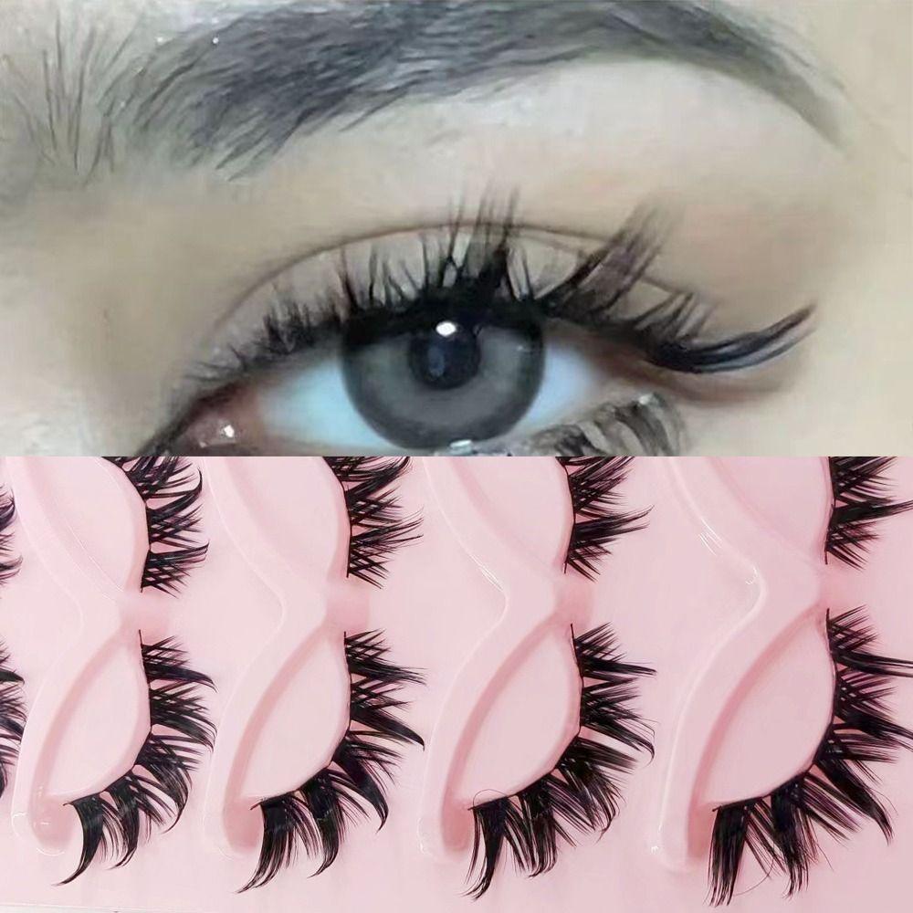 Natural Cat Eye Eyelashes 3D Faux Mink Mink Lashes Hot Manga Lashes  Eyelash Extension