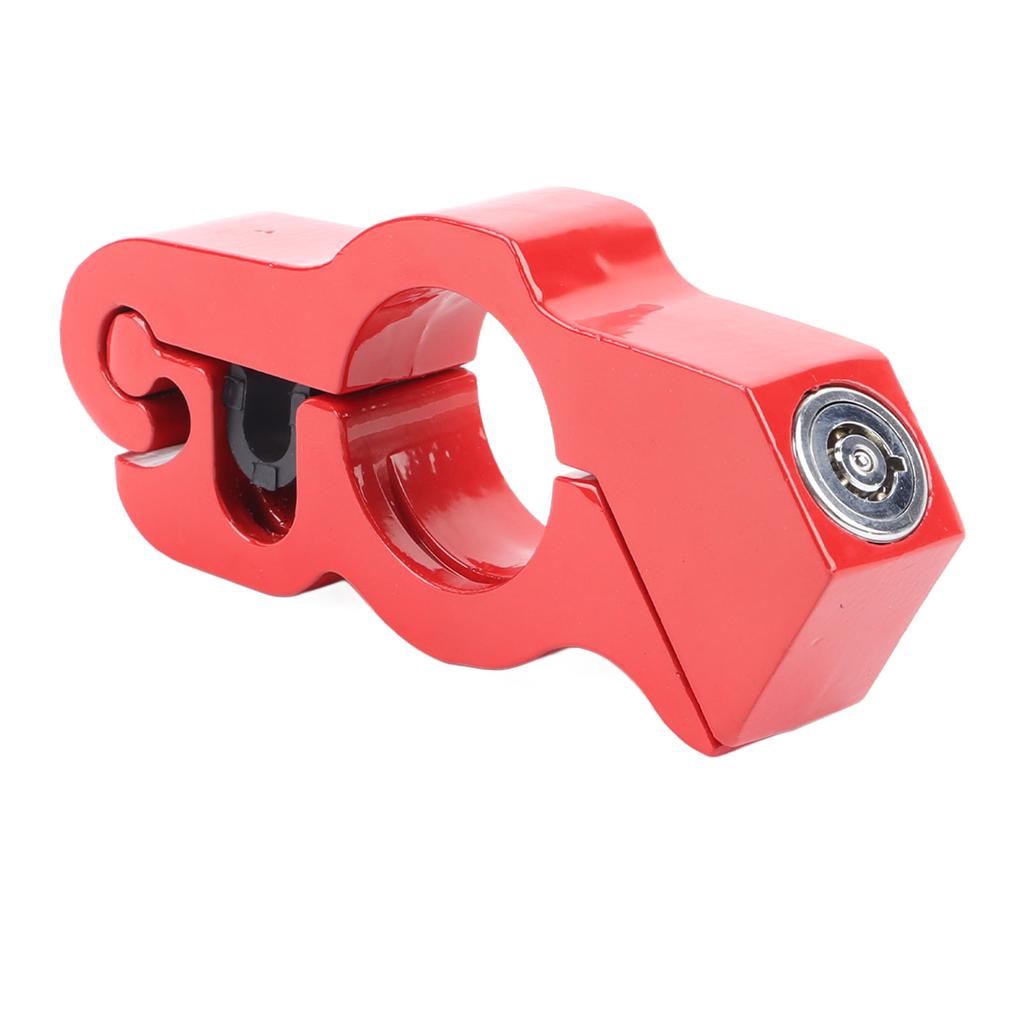 Blocco manubrio in lega di alluminio rosso antifurto robusto per motocicletta Blocco manubrio per motocicletta