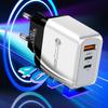 Universal Charger 1U+2PD - Compatible with EU, US, UK, AU Standards